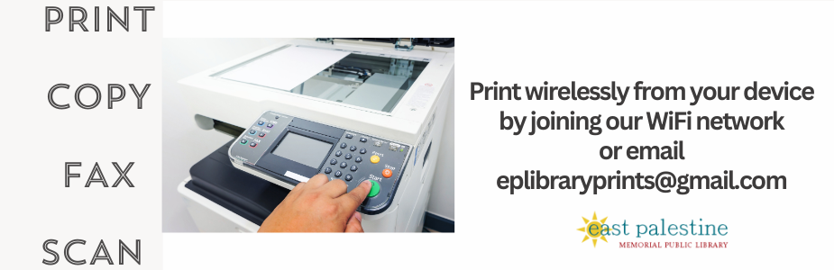 Print Copy Fax Scan with photo of an open copy machine